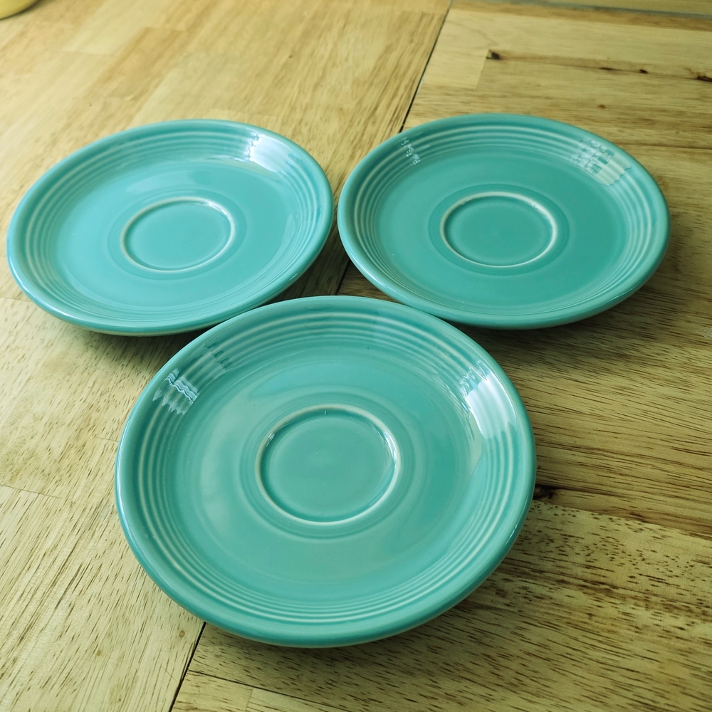 Fiestaware Turqoise Saucer Plate